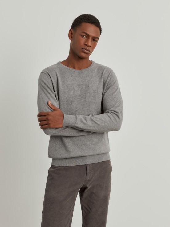 Cotton and cashmere sweater