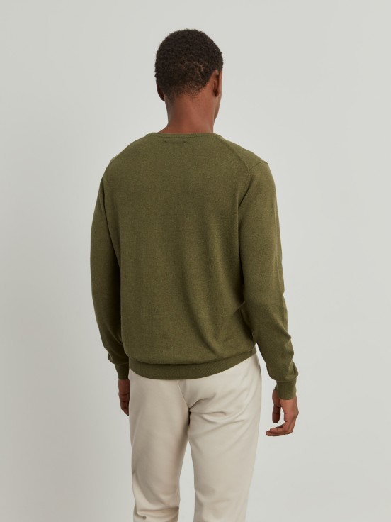 Cotton and cashmere sweater