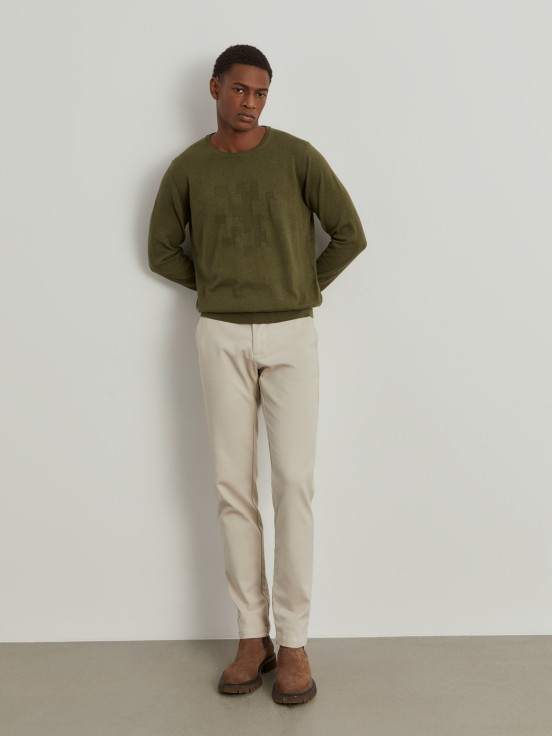 Cotton and cashmere sweater