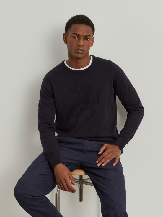 Cotton and cashmere sweater