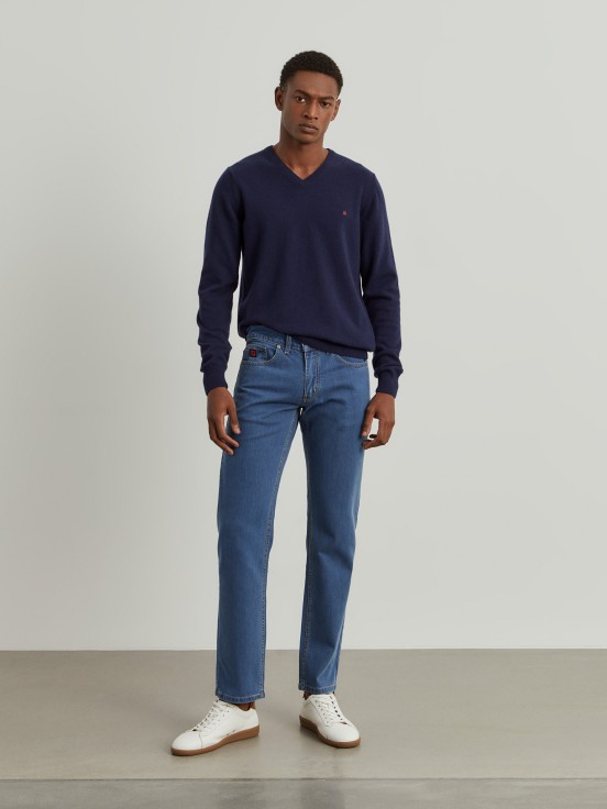 Regular Fit Denim Pants