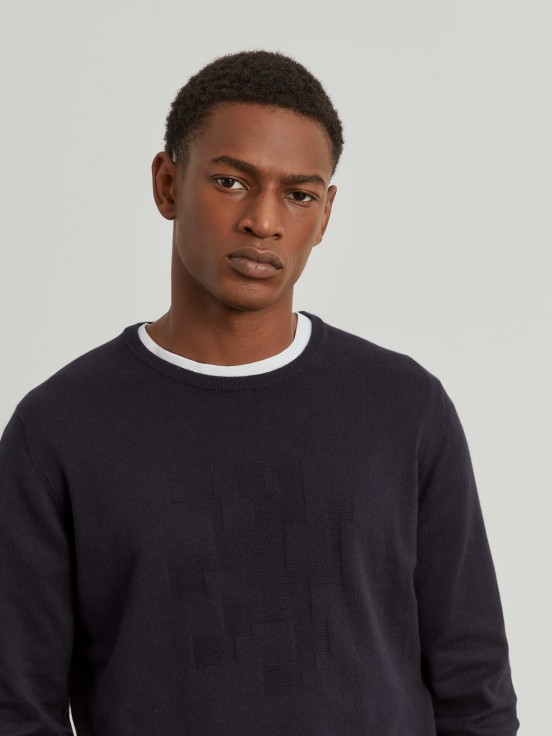 Cotton and cashmere sweater