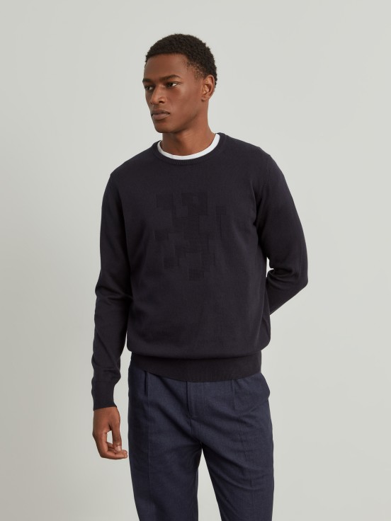 Cotton and cashmere sweater