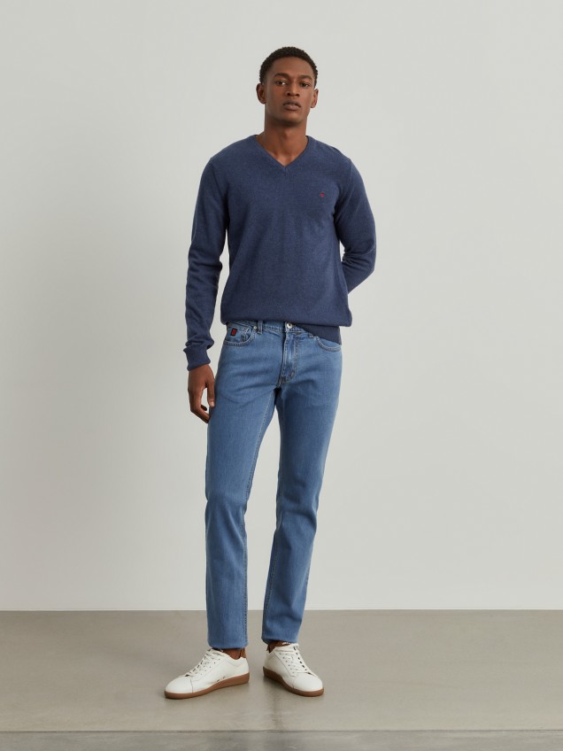 Calças denim slim fit