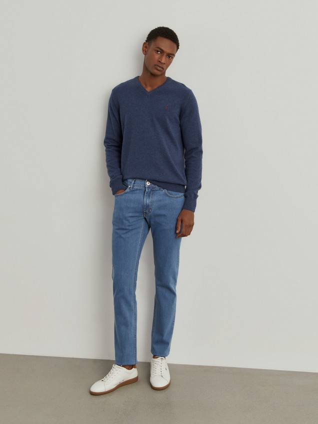 Calças denim slim fit