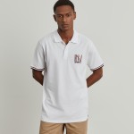 Regular fit piqu polo shirt