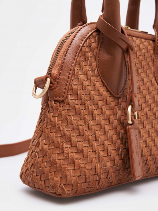 Bolso de mano de cuero