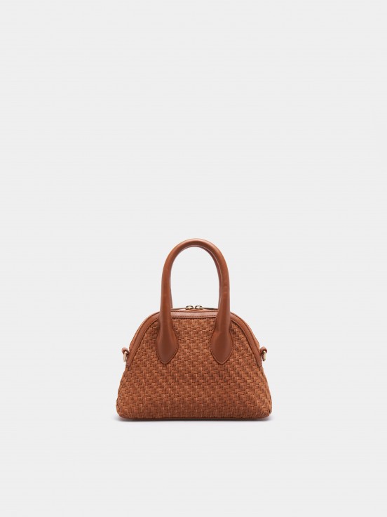 Bolso de mano de cuero