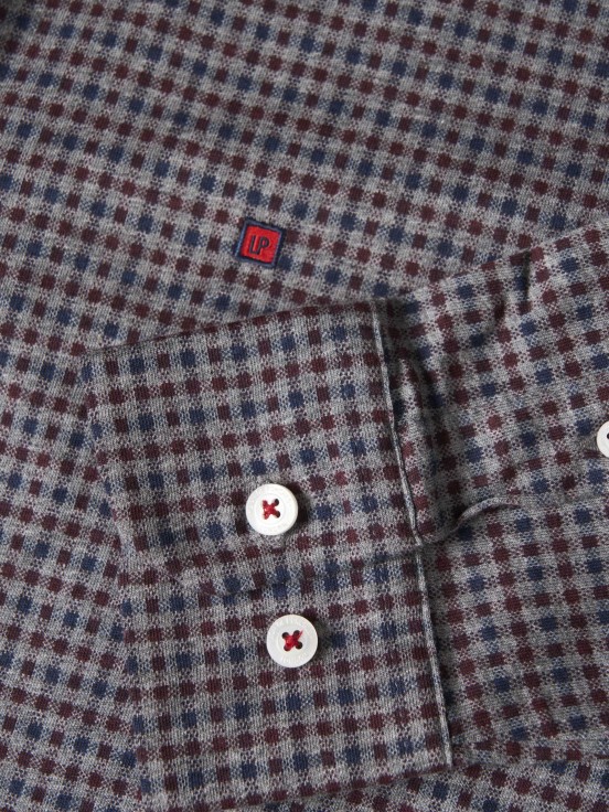 Plaid slim fit shirt