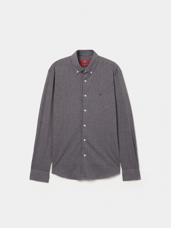 Plaid slim fit shirt