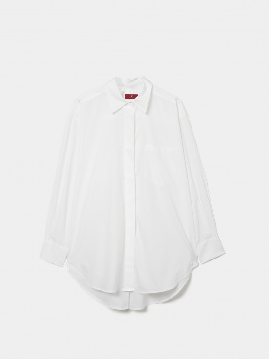 Oversize asymmetric shirt