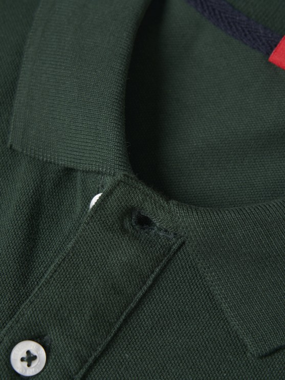 Slim fit pique polo shirt