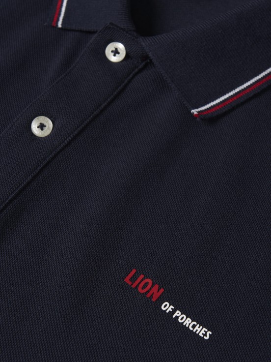 Regular fit piqu polo shirt