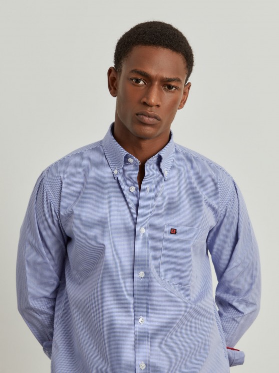 Regular fit plaid shirt