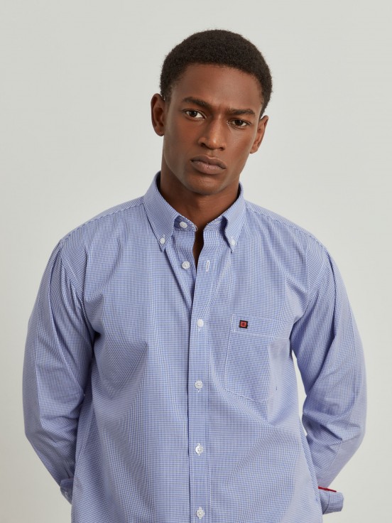 Camisa de cuadros de corte regular