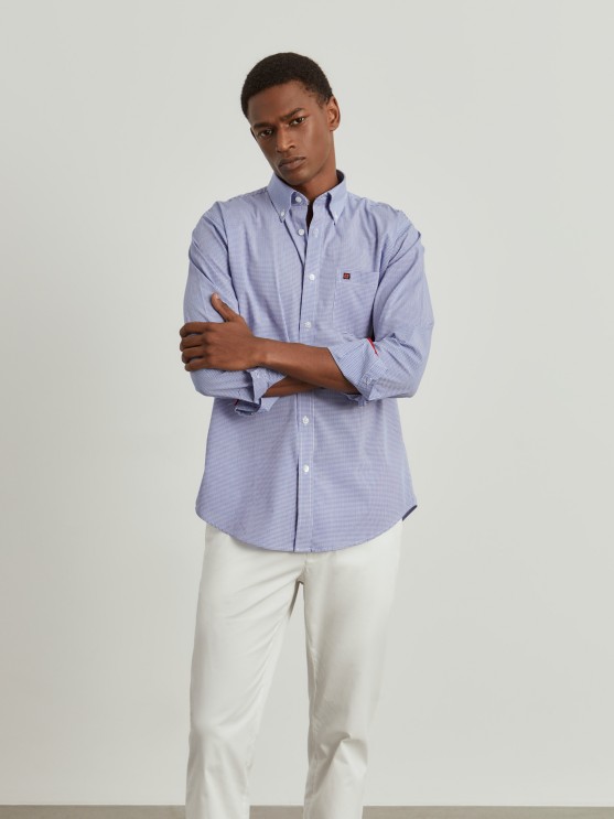 Regular fit plaid shirt