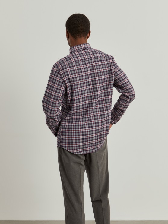 Camisa slim fit a cuadros