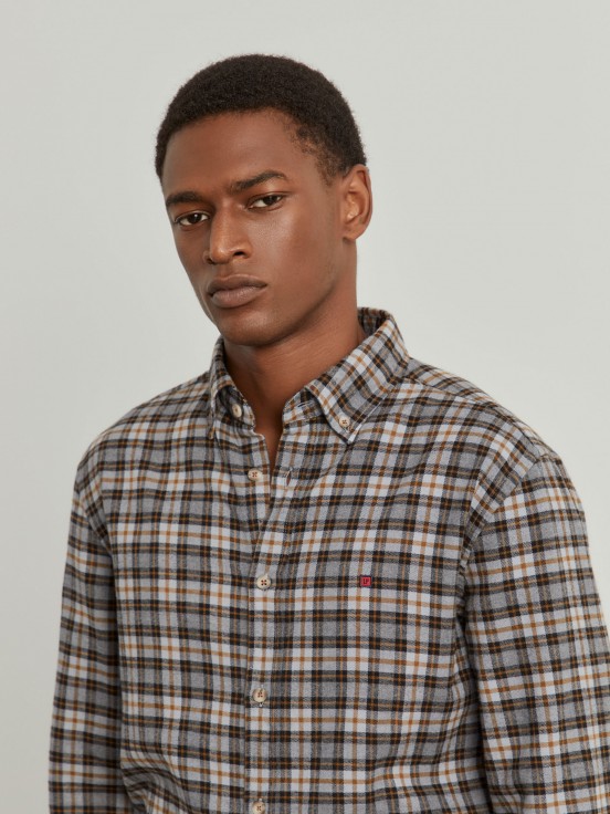 Camisa slim fit xadrez
