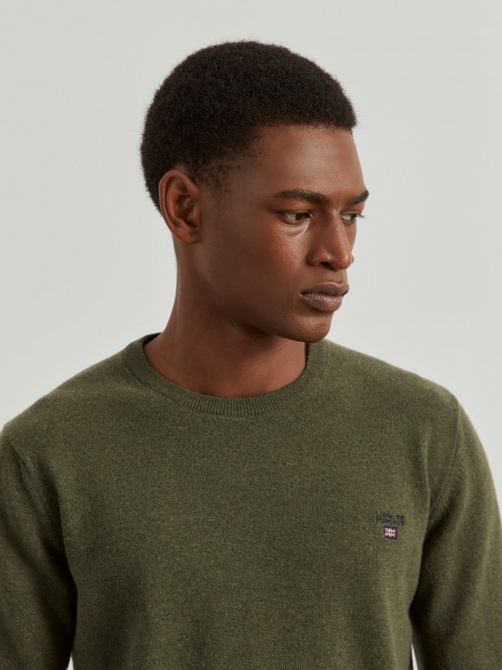 Wool blend pullover