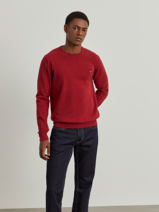 Wool blend pullover