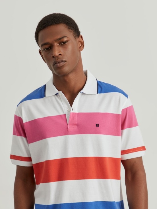 Polo Manga Corta Rayas