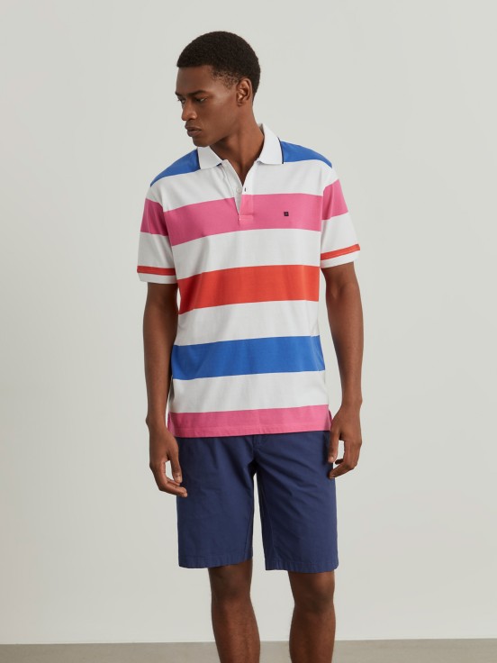 Polo Manga Corta Rayas