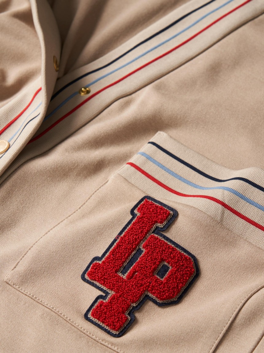 Chaqueta de punto a rayas