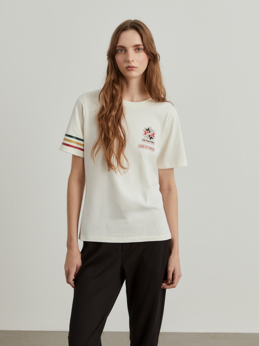 Camiseta de algod�n Lion x FDI