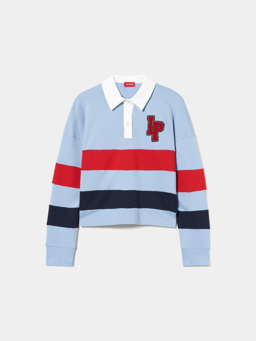 Polo manga larga rayas