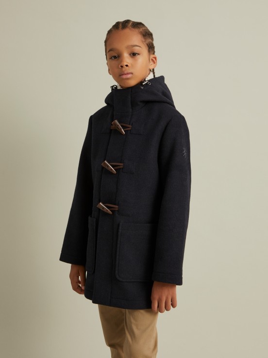 Overcoat with hood
