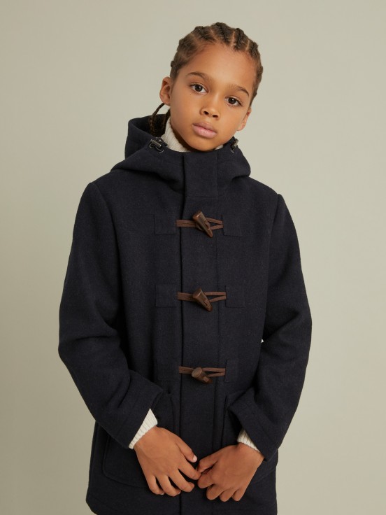 Overcoat with hood
