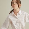 Lions micropattern blouse