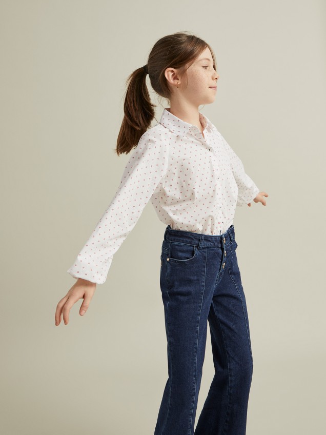 Blusa micropadrão leões