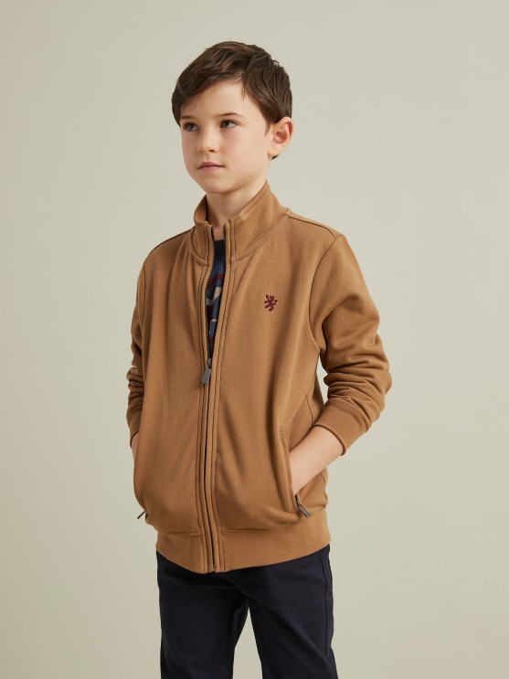 Cotton knitted coat