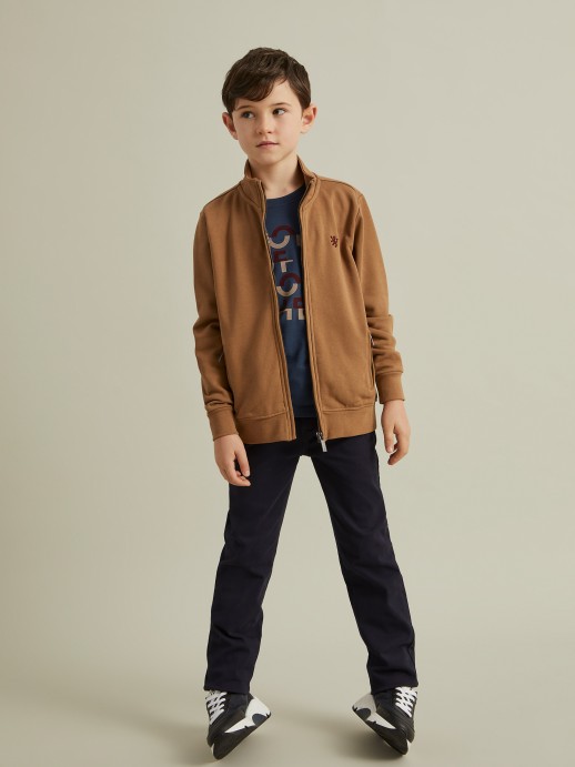 Cotton knitted coat
