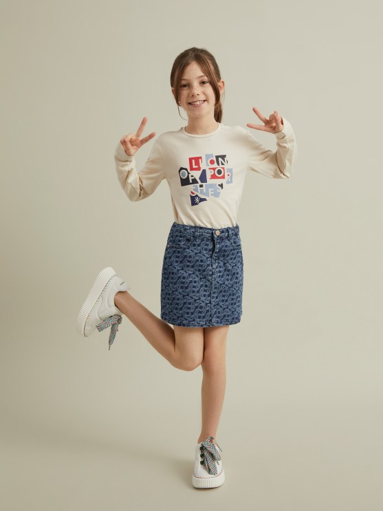 Printed sweater
