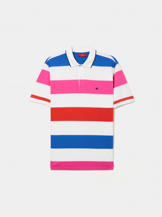 Polo Manga Corta Rayas