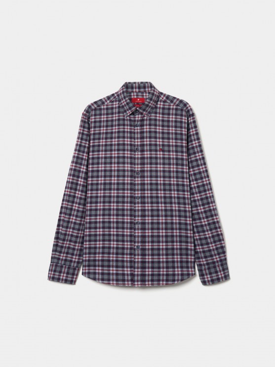Camisa slim fit a cuadros
