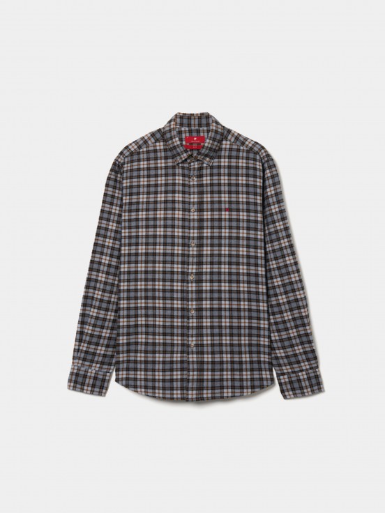 Camisa slim fit xadrez