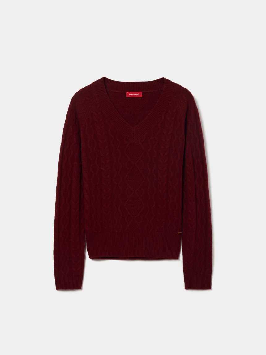 Knitted wool sweater