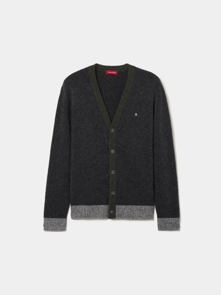 Wool knitted jacket