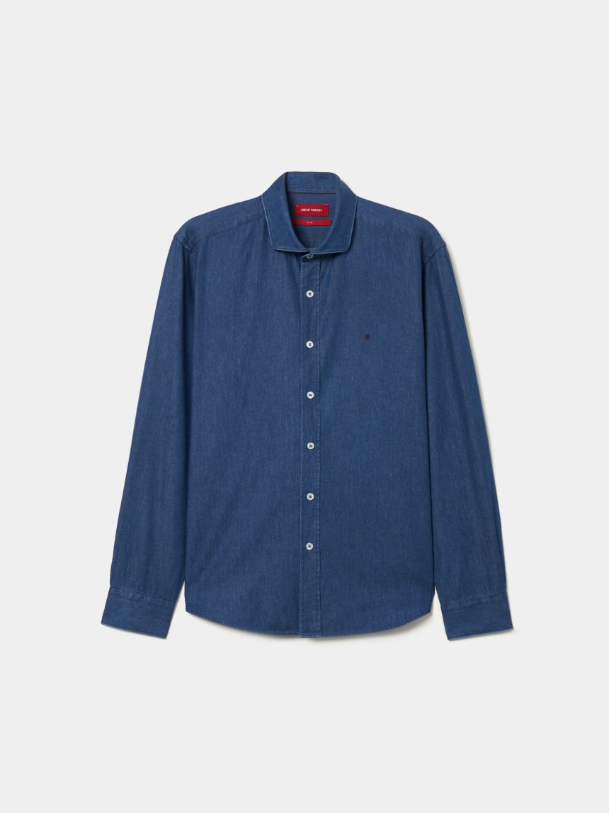 Camisa denim slim fit
