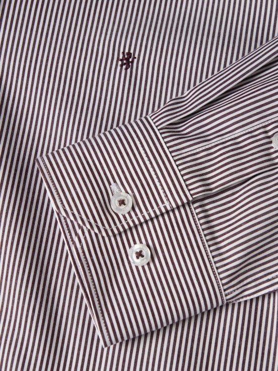 Camisa slim fit s riscas