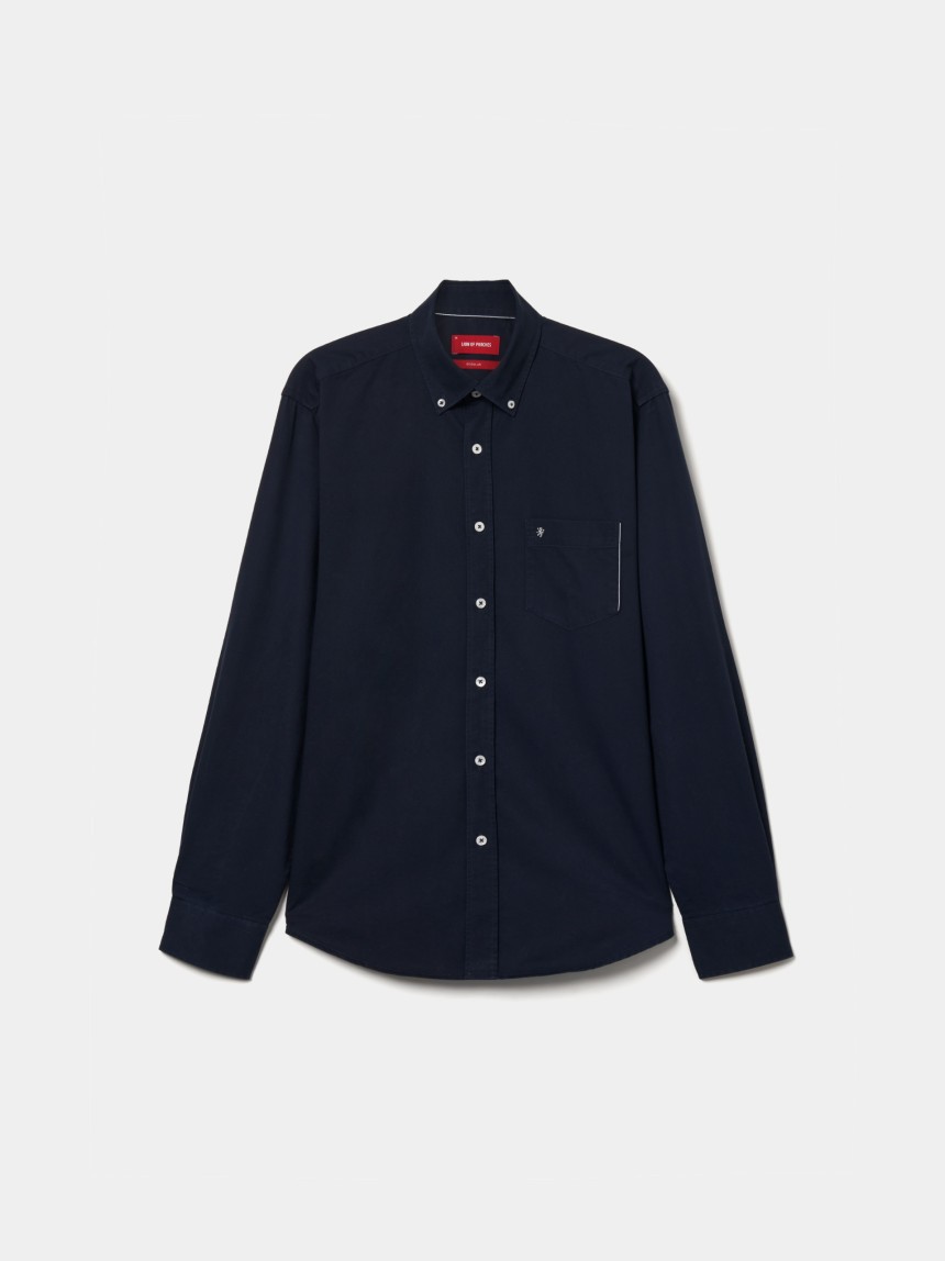 Camisa regular fit de algod�o