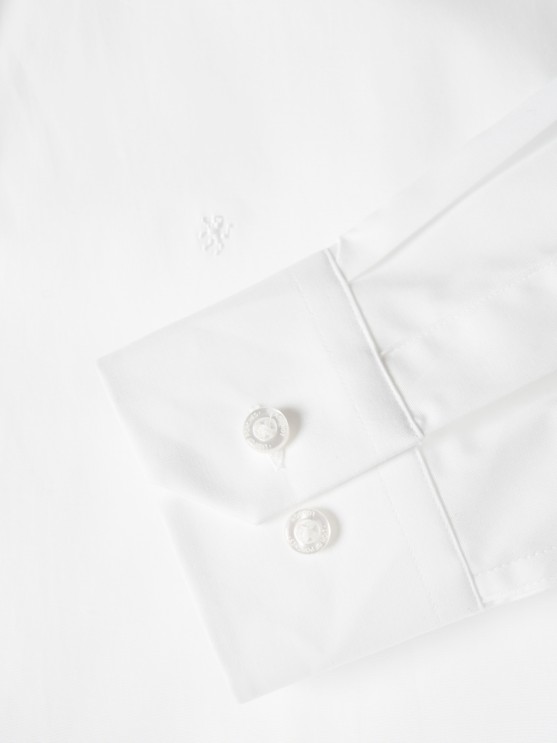 Camisa slim fit de algodo