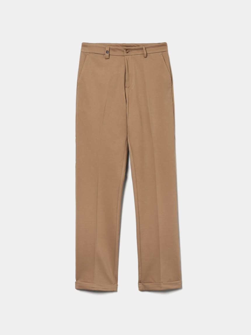 Creased chino pants