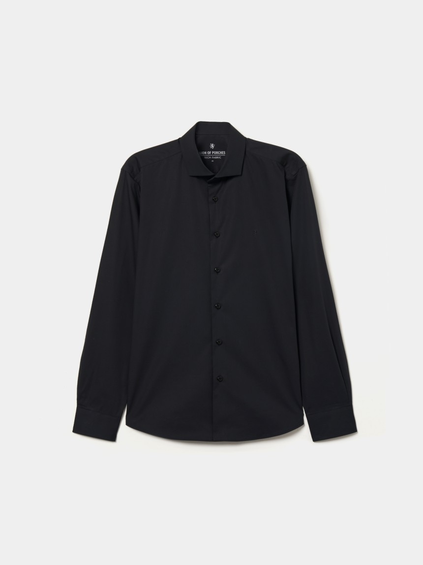 Camisa slim fit de algod�o