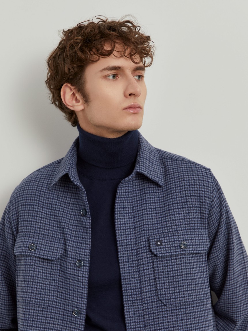 Pied de poule overshirt