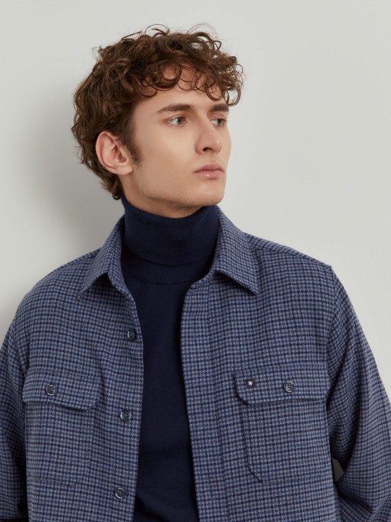Pied de poule overshirt