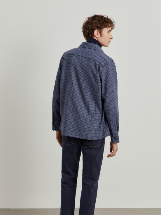 Pied de poule overshirt